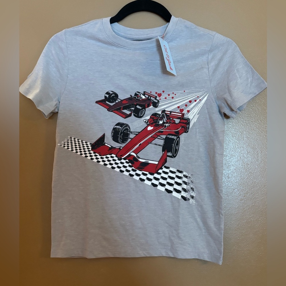 Boys Graphic Racing Car T-Shirt Size 8 NWT